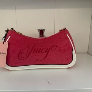 Juicy Couture Pink and White Shoulder Bag